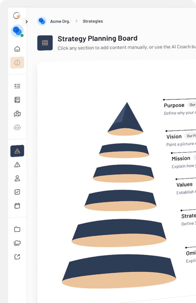 A render of three white cylindrical columns, against a warm creme background